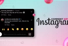 how to comment gifs on instagram