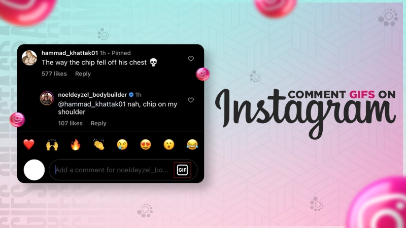 how to comment gifs on instagram